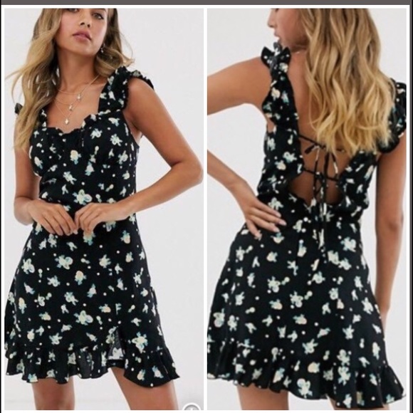 Free People Dresses & Skirts - NWT Free People Like Lady Fruit lemon Black Dress